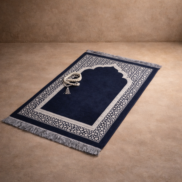Elegant Prayer Rug with Tasbih – Gift Set